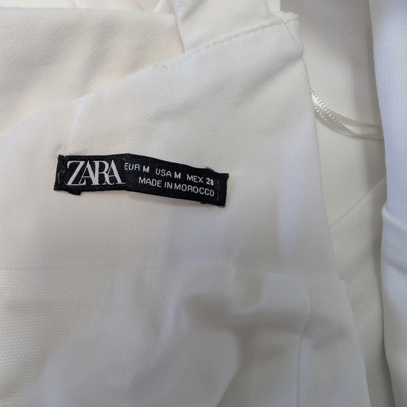 Zara White Cross Back Dress - Picture 10 of 10